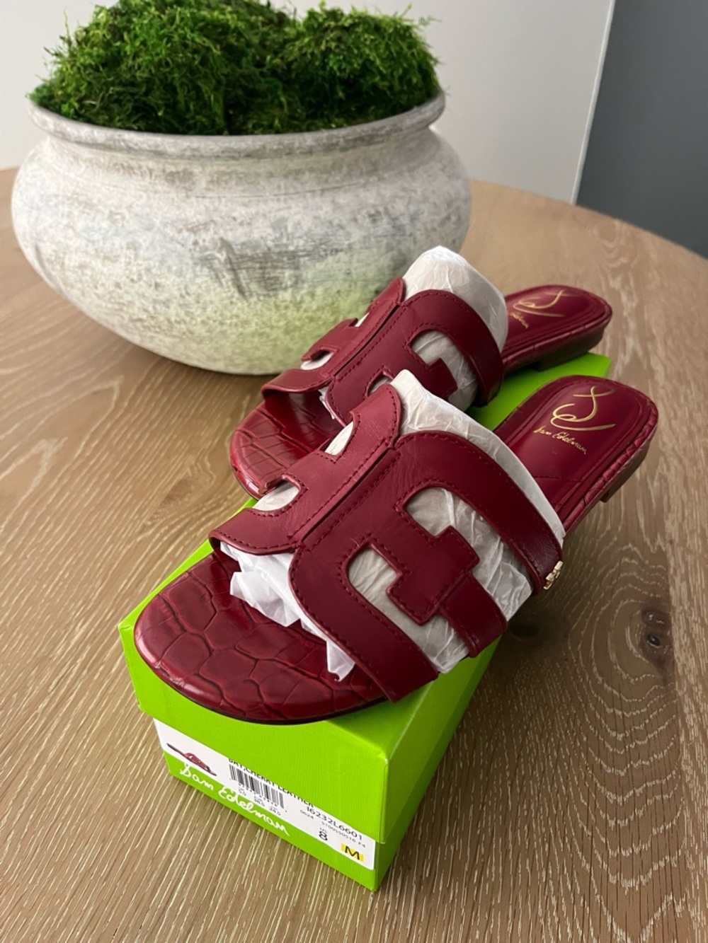 BAY,CHERRY LEATHER SAM EDELMAN Size 8
